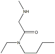 N-butyl-N-ethyl-2-(methylamino)acetamide 化学構造式