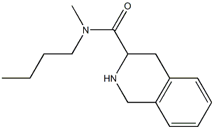 N-butyl-N-methyl-1,2,3,4-tetrahydroisoquinoline-3-carboxamide 化学構造式