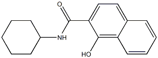 N-cyclohexyl-1-hydroxynaphthalene-2-carboxamide Struktur
