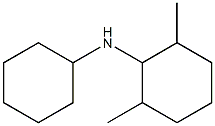 N-cyclohexyl-2,6-dimethylcyclohexan-1-amine 化学構造式