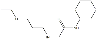 N-cyclohexyl-2-[(3-ethoxypropyl)amino]acetamide|