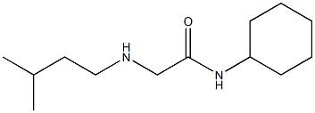 N-cyclohexyl-2-[(3-methylbutyl)amino]acetamide Struktur