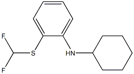 N-cyclohexyl-2-[(difluoromethyl)sulfanyl]aniline Structure