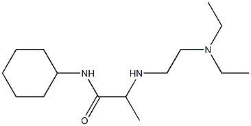 N-cyclohexyl-2-{[2-(diethylamino)ethyl]amino}propanamide Structure