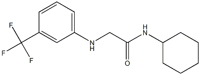  N-cyclohexyl-2-{[3-(trifluoromethyl)phenyl]amino}acetamide