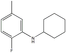 N-cyclohexyl-2-fluoro-5-methylaniline Struktur