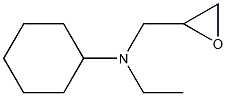 N-cyclohexyl-N-ethyl-N-(oxiran-2-ylmethyl)amine|