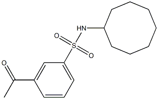 N-cyclooctyl-3-acetylbenzene-1-sulfonamide