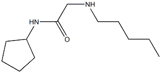 N-cyclopentyl-2-(pentylamino)acetamide Structure