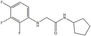 N-cyclopentyl-2-[(2,3,4-trifluorophenyl)amino]acetamide Struktur