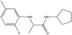 N-cyclopentyl-2-[(2-fluoro-5-methylphenyl)amino]propanamide