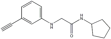 N-cyclopentyl-2-[(3-ethynylphenyl)amino]acetamide|