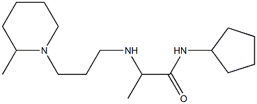 N-cyclopentyl-2-{[3-(2-methylpiperidin-1-yl)propyl]amino}propanamide Struktur