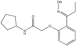 N-cyclopentyl-2-{2-[1-(hydroxyimino)propyl]phenoxy}acetamide