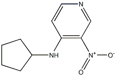 N-cyclopentyl-3-nitropyridin-4-amine Struktur