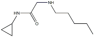 N-cyclopropyl-2-(pentylamino)acetamide Struktur