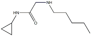 N-cyclopropyl-2-(pentylamino)acetamide Structure