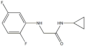 N-cyclopropyl-2-[(2,5-difluorophenyl)amino]acetamide Struktur