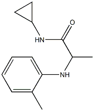 N-cyclopropyl-2-[(2-methylphenyl)amino]propanamide Structure