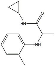 N-cyclopropyl-2-[(2-methylphenyl)amino]propanamide 结构式