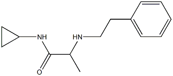 N-cyclopropyl-2-[(2-phenylethyl)amino]propanamide Structure