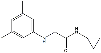 N-cyclopropyl-2-[(3,5-dimethylphenyl)amino]acetamide Struktur