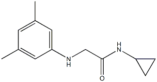 N-cyclopropyl-2-[(3,5-dimethylphenyl)amino]acetamide 结构式