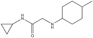 N-cyclopropyl-2-[(4-methylcyclohexyl)amino]acetamide Struktur