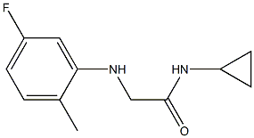 N-cyclopropyl-2-[(5-fluoro-2-methylphenyl)amino]acetamide Structure
