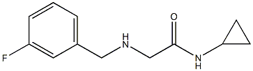 N-cyclopropyl-2-{[(3-fluorophenyl)methyl]amino}acetamide