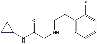 N-cyclopropyl-2-{[2-(2-fluorophenyl)ethyl]amino}acetamide