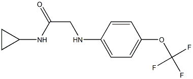 N-cyclopropyl-2-{[4-(trifluoromethoxy)phenyl]amino}acetamide|