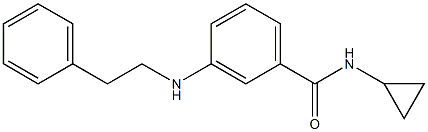 N-cyclopropyl-3-[(2-phenylethyl)amino]benzamide Struktur