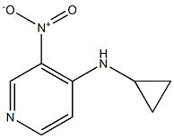 N-cyclopropyl-3-nitropyridin-4-amine,,结构式