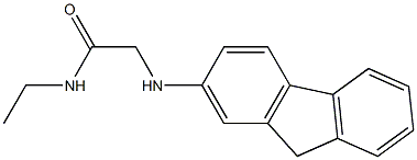 N-ethyl-2-(9H-fluoren-2-ylamino)acetamide 结构式