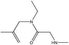 N-ethyl-2-(methylamino)-N-(2-methylprop-2-enyl)acetamide|