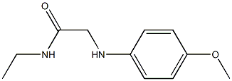 N-ethyl-2-[(4-methoxyphenyl)amino]acetamide Struktur