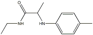 N-ethyl-2-[(4-methylphenyl)amino]propanamide Structure