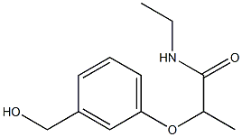 N-ethyl-2-[3-(hydroxymethyl)phenoxy]propanamide Struktur