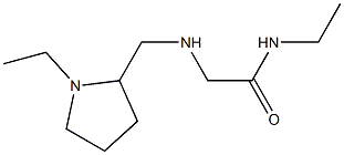 N-ethyl-2-{[(1-ethylpyrrolidin-2-yl)methyl]amino}acetamide Structure