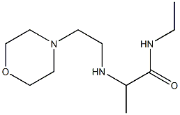 N-ethyl-2-{[2-(morpholin-4-yl)ethyl]amino}propanamide Struktur
