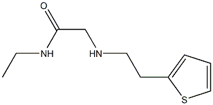 N-ethyl-2-{[2-(thiophen-2-yl)ethyl]amino}acetamide 结构式