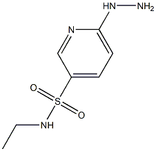 N-ethyl-6-hydrazinylpyridine-3-sulfonamide Struktur