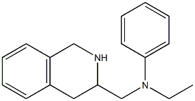 N-ethyl-N-(1,2,3,4-tetrahydroisoquinolin-3-ylmethyl)aniline Struktur
