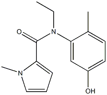 N-ethyl-N-(5-hydroxy-2-methylphenyl)-1-methyl-1H-pyrrole-2-carboxamide Struktur
