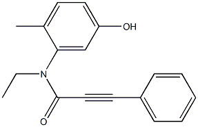 N-ethyl-N-(5-hydroxy-2-methylphenyl)-3-phenylprop-2-ynamide Structure