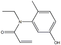 N-ethyl-N-(5-hydroxy-2-methylphenyl)prop-2-enamide 化学構造式