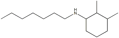 N-heptyl-2,3-dimethylcyclohexan-1-amine Structure