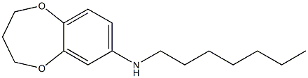 N-heptyl-3,4-dihydro-2H-1,5-benzodioxepin-7-amine,,结构式