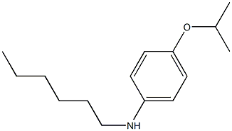 N-hexyl-4-(propan-2-yloxy)aniline Structure